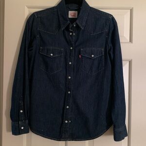 Levi's Indigo Denim Button-Up Shirt